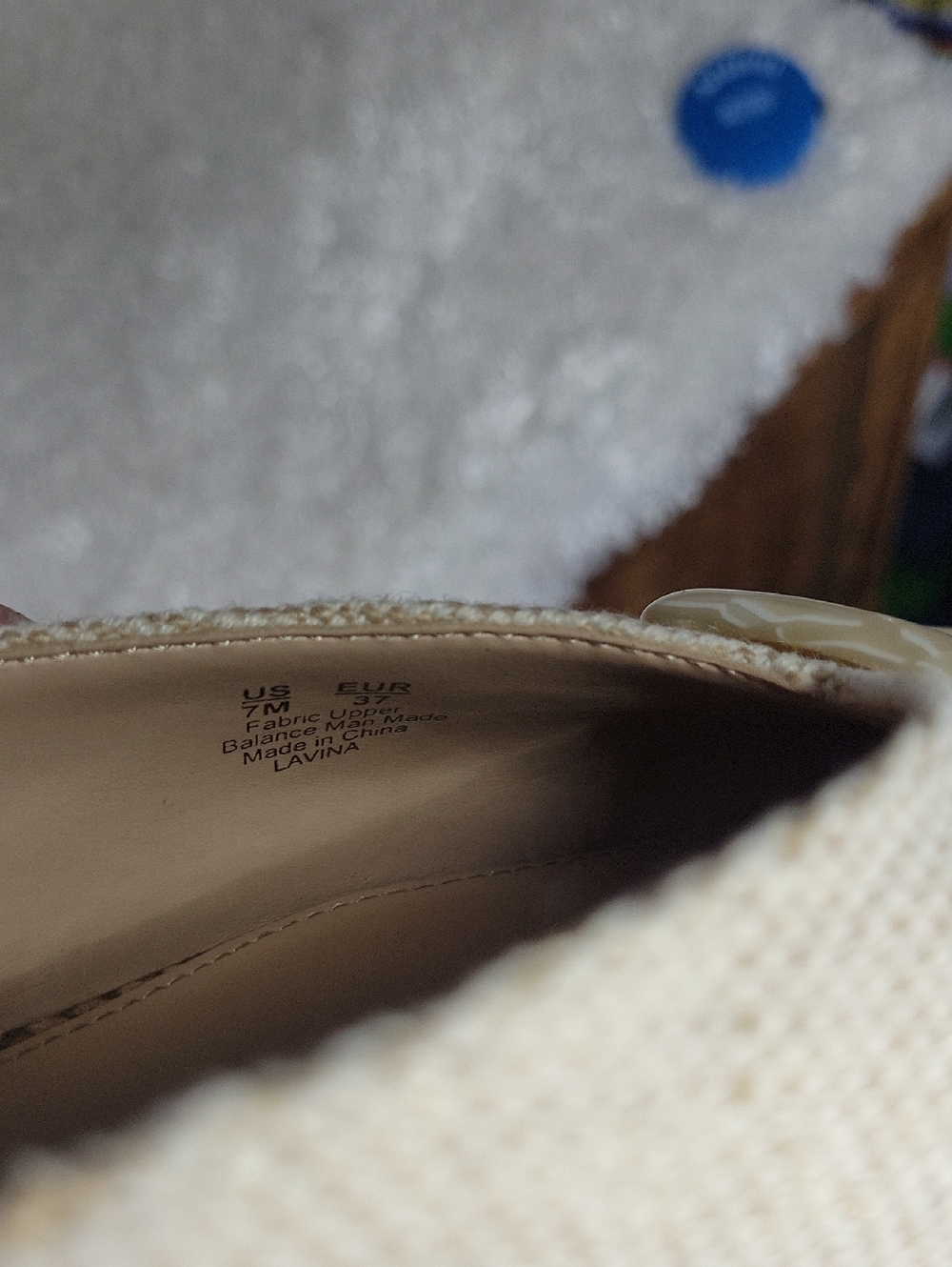 Sam Edelman Lavina Mule Flats - Natural Linen Beige - size 7 - Picture 14 of 14